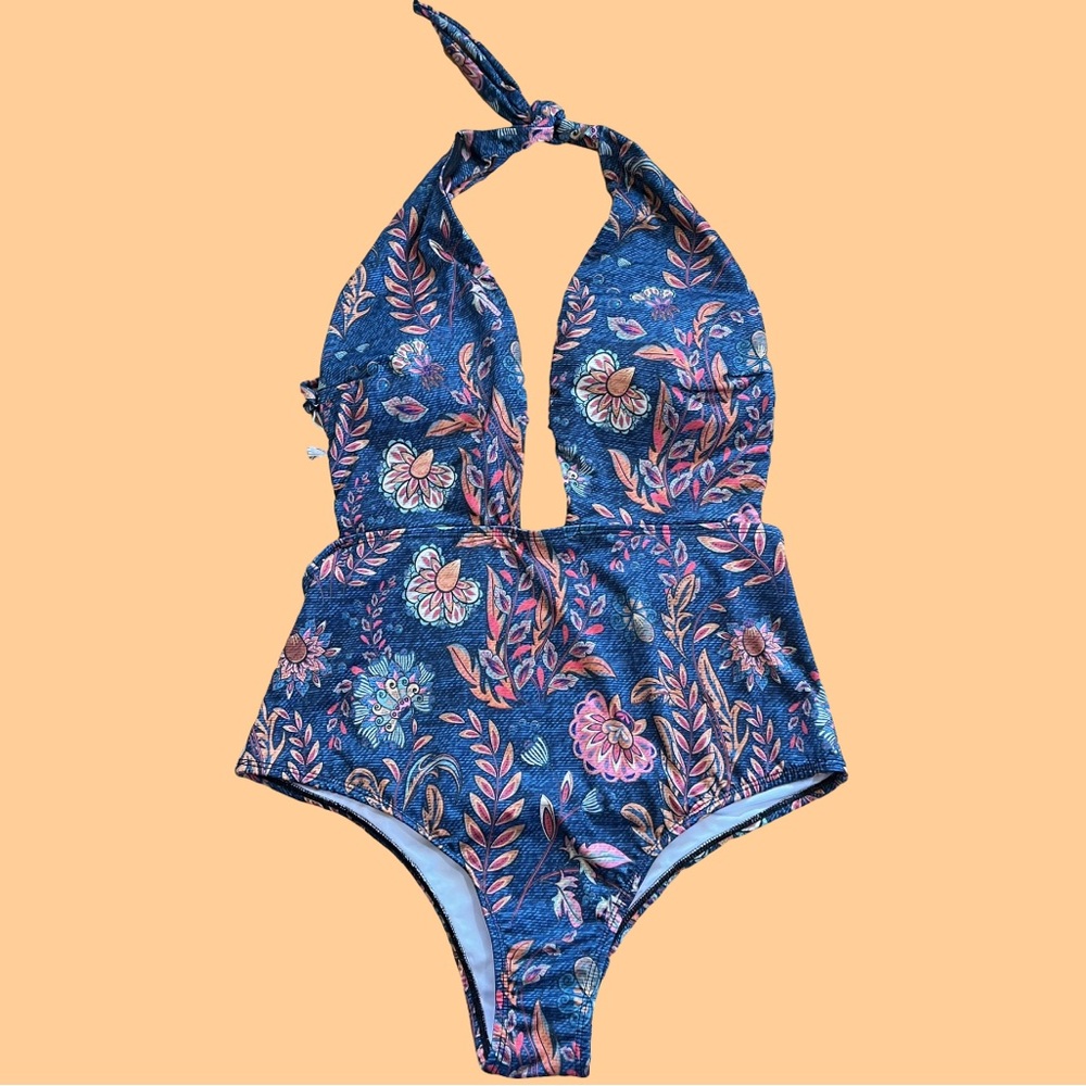 Averie Halley Halter One Piece Swimsuit